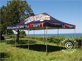 Pop up gazebo FleXtents PRO with full digital print, 4x4 m