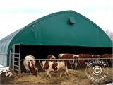 Extension 1.5 m for storage shelter/arched tent 9x15x4.42 m, PVC, Green
