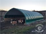 Extension 1.5 m for storage shelter/arched tent 8x15x4.33 m, PVC, Green