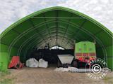 Extension 2 m for storage shelter/arched tent 12x16x5.88 m, PVC, White/Grey