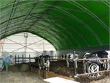 Extension 3 m for storage shelter/arched tent 10x15x5.54 m, PVC, Green