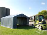 Storage shelter PRO 5x8x2.5x3.89 m, PVC, Grey Storage shelter PRO 5x8x2.5x3.89 m, PVC, Grey