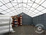 Capannone tenda Titanium 7x7x2,5x4,2m, Bianco/Grigio