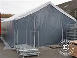 Storage shelter Titanium 7x7x2.5x4.2 m, White/Grey