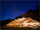 Marquee Exclusive 5x12 m PVC, Grey/White Marquee Exclusive 5x12 m PVC, Grey/White