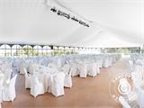 Tendone per feste PLUS 3x6m PE, Grigio/Bianco