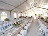 Carpa para fiestas Original 5x10m PVC, "Arched", Blanco