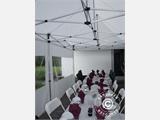 Tenda para festas Exclusive 6x10m PVC, Vermelho/Branco