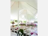 Pagoda šator za zabave Exclusive 4x4m PVC, Bijela