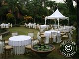 Tente Pagode Exclusive 4x4m PVC, Blanc Tente Pagode Exclusive 4x4m PVC, Blanc