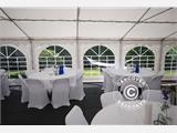 Tente de réception Original 4x8m PVC, Panoramique, Blanc