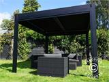 Bioclimatic pergola gazebo San Pablo, 3x4 m, Black