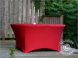 Capa de mesa elástica Ø152x74cm, Vermelho