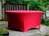 Capa de mesa elástica Ø152x74cm, Vermelho