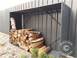 Holzlager/Hochbeet, 0,75x1,5x0,3m, Silber