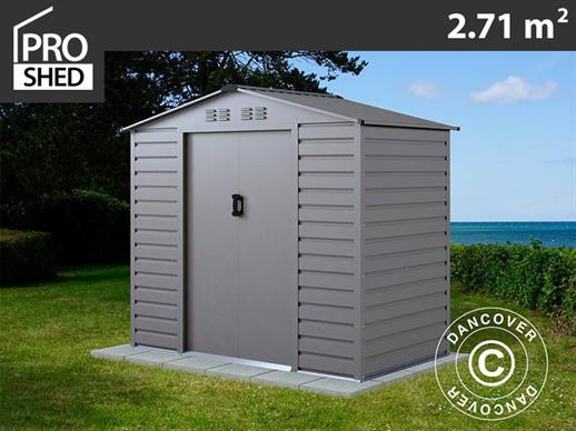 Casetta da giardino 2,13x1,27x1,90m ProShed®, Alluminio Grigio