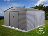 Casetta da giardino 3,4x3,82x2,05m ProShed®, Alluminio Grigio