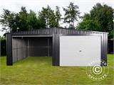 Garage métallique double 6,37x5,13x2,41m ProShed®, Anthracite