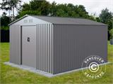 Abri de jardin 2,77x3,19x1,92m ProShed®, Aluminium Gris