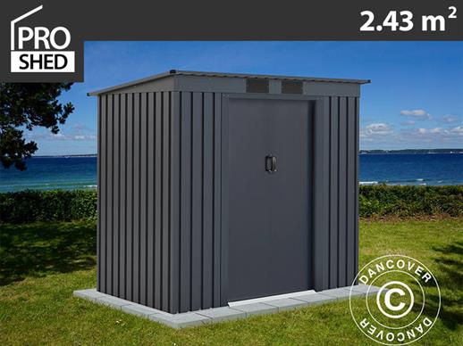 Garden Shed w/Flat Roof 2.01x1.21x1.76 m ProShed®, Anthracite