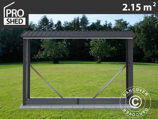 Holzlager 2,42x0,89x1,56m ProShed®, Anthrazit 