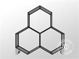 Stålställ för hexagonal vedförvaring, Proshed®, 2 st.
