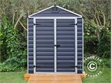 Polycarbonate Garden shed SkyLight, Palram/Canopia, 1.85x1.54x2.17 m, Midnight Grey