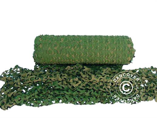 Filet camouflage Woodland BASIC BULK en rouleau, 2,4x78m