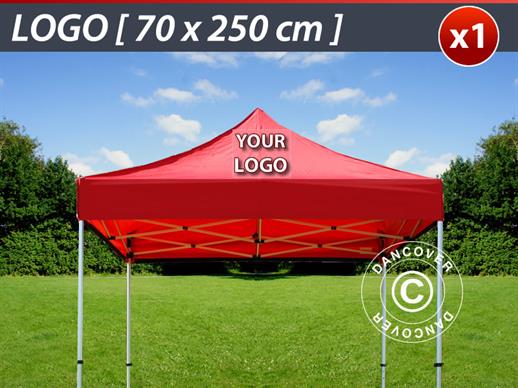 1 pcs. Impression sur le toit FleXtents 70x250cm