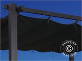 Gazebo pergola Santa Cruz, 3x4m, Nero/Grigio