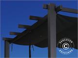 Gazebo pergola Santa Cruz, 3x4m, Nero/Grigio