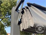 Pergola Santa Cruz, 3x3m, Noir/Gris