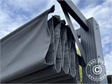 Pergola Santa Cruz, 3x6m, Noir/Gris