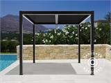 Bioklimatisk pergola Paviljong San Pablo, 4x4m, Svart