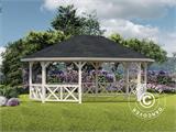 Gazebo in legno, 4,67x6,17x3,62m, 25m², Naturale