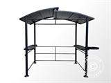 Tenda para churrasco Luna, 2,4x1,5x2,3m, Preto