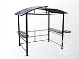 Grila paviljons Luna, 2,4x1,5x2,3m, Melns