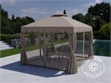 Pavillon Osiris 3x3m, Dunkelbeige