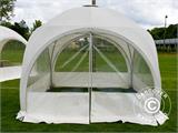 Tente de réception dome Multipavillon 3x3m, Blanc