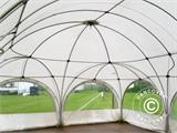 Tente de réception dome Multipavillon 6x6m, Blanc