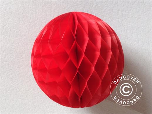 Honeycomb ball, 30 cm, Red, 10 pcs. ONLY 1 PC. LEFT