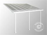 Pergola addossata Feria, Palram/Canopia, 3x4,25m, Bianco