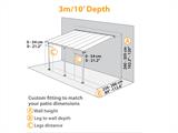 Cobertura de pátio Feria, Palram/Canopia, 3x4,25m, Branco