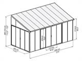 Conservatory SanRemo, Palram/Canopia, 3x5.46 m, White