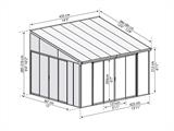 Conservatory SanRemo, Palram/Canopia, 4x4.25 m, Anthracite