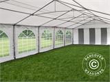 Partytent, SEMI PRO Plus CombiTents® 6x12m 4-in-1, Wit/Grijs