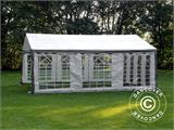 Carpa para fiestas PLUS 5x6m PE, Gris/Blanco