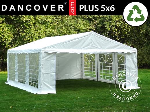 Partyzelt PLUS 5x6m PE, Weiß