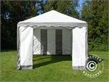 Tendone per feste PLUS 3x6m PE, Grigio/Bianco