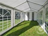 Carpa para fiestas PLUS 3x6m PE, Gris/Blanco